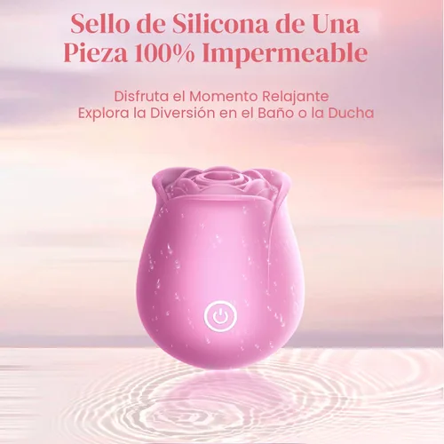 Miniatura 4 de Juguete sexual de rosa para mujeres - Razsvoe Vibrador de rosa succionador con estimulador de pezón y clítoris de 10 modos, vibrador de punto G
