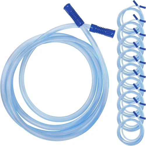 Paquete de 10 tubos de conexión de succión extendida, tubo de succión extra largo de 80 pulgadas - Tubo de repuesto universal compatible con