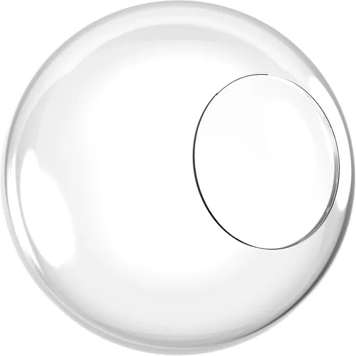 Miniatura 20 de KastLite Globo de poste de lámpara de acrílico prismático transparente de 8 pulgadas Textura prismática con cuello de ajuste de 3.91 pulgadas
