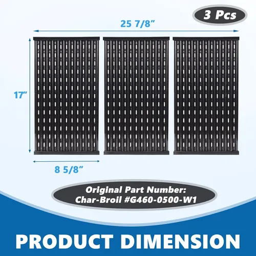 Miniatura 2 de 17 pulgadas Tru Rejillas de parrilla infrarroja para Charbroil 463371116 463370719 463370919 463335014 463344116 463335115 Parrilla Piezas