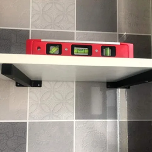 Miniatura 7 de Soporte de estante flotante oculto para montaje en pared, soportes ocultos para estanterías de hierro, muebles, cocina, oficina, estanterías