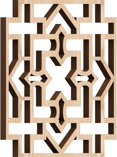 Miniatura 29 de Wise Paneles decorativos de madera con calado, extra pequeños, 7 3/8 pulgadas de ancho x 7 3/8 pulgadas de alto x 1/4 pulgadas de alto, roble rojo