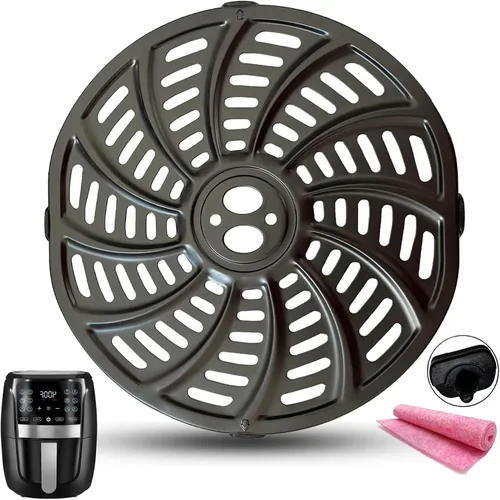 Miniatura 8 de Sartén para freidora de aire para instantáneos Vortex Mini horno freidora de aire de 2 cuartos de galón, placa de parrilla de freidora de aire