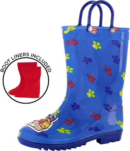 Miniatura 2 de Nickelodeon Botas de lluvia para niños con forro suave extraíble para nieve