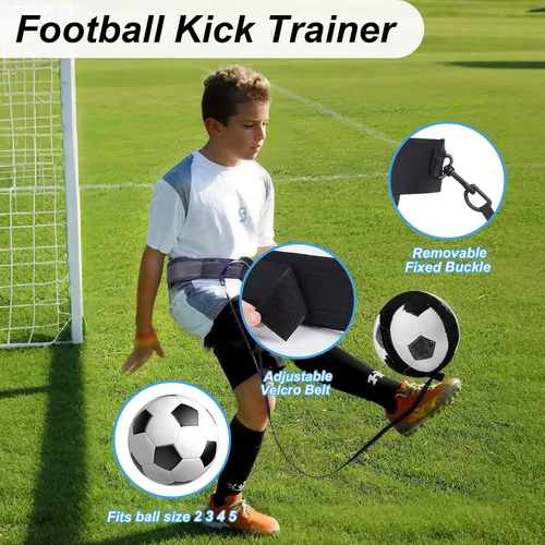 Miniatura 5 de Juego de equipos de entrenamiento de agilidad de velocidad, escalera de agilidad de 20 pies, 12 conos de fútbol, paracaídas de Set2 con Kick Trainer