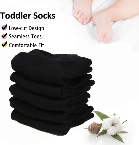 Miniatura 3 de Calcetines para niños pequeños, paquete de 16 calcetines atléticos de corte bajo para bebés, niños y niñas, calcetines transpirables a granel