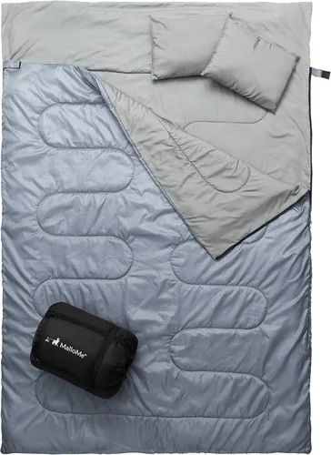 Miniatura 19 de MalloMe Sacos de dormir para adultos para clima frío y cálido, saco de dormir para mochileros para niños de 10 a 12 años, niñas, niños, ligeros