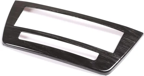 Miniatura 6 de YIWANG Marco de panel de CD de consola central de coche ABS cromado para Mercedes Benz Clase C W204 2011-2013 (grano de madera negro)