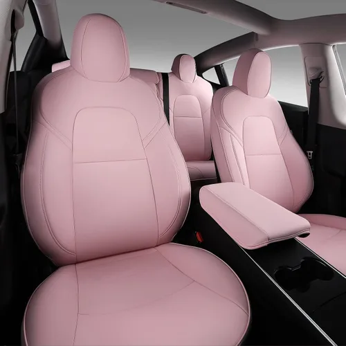 Miniatura 4 de Xipoo Funda de asiento compatible con Tesla Model 3, funda de asiento de automóvil, funda de poliuretano de repuesto para Tesla Model 3 2017 2018