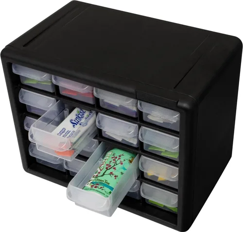 Miniatura 19 de Akro-Mils 10116 16 piezas de plástico de herramientas de almacenamiento y Gabinete para manualidades cajón, 10.5 pulgadas x 8.5 pulgadas x 6.5