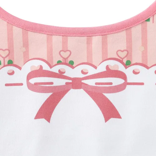 Miniatura 3 de Littleforbig Babero de algodón impermeable estampado floral rosa para adultos con cierre de ajustable