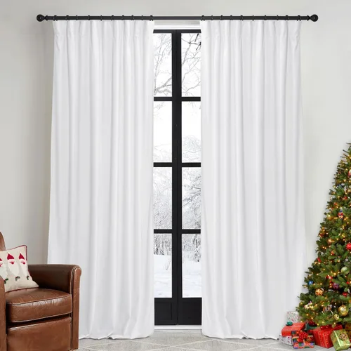 Miniatura 34 de RYB HOME Cortinas elegantes de terciopelo verde de 108 pulgadas de largo, bloqueo de luz, aislamiento térmico, elegantes cortinas de terciopelo