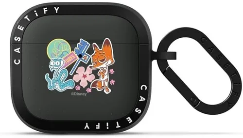 Miniatura 62 de CASETiFY AirPods Pro (1ª/2ª Gen) Estuche Bounce con Anillo [Colaboración Frozen] - Copo de Nieve de Anna - Taupe Mate