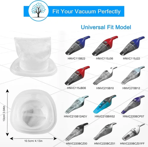 Miniatura 2 de Filtros HNVCF10 para Black and Decker HNVC220B, HNVC215B, HNVC215B10, HNVC215B12AEV, HNVC215BW52, HNV215B12, HNVC115B22, HNVC115J, HNVC115J066