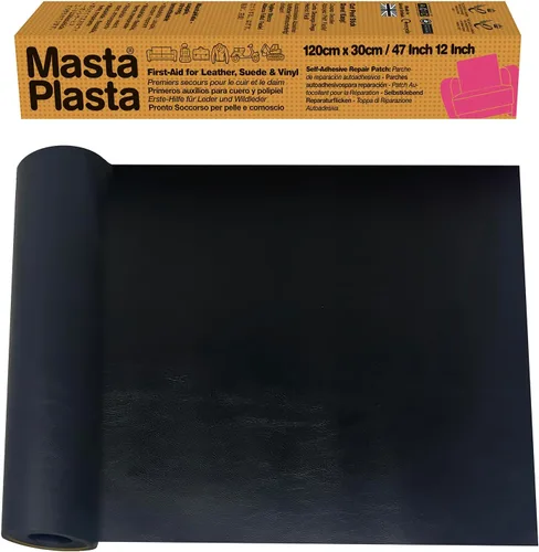 Miniatura 22 de MASTAPLASTA Cinta de reparación de cuero original, color gris pardo, 60 x 4 pulgadas (59.1 x 3.9 in). Calidad de tapicería. Parche de reparación