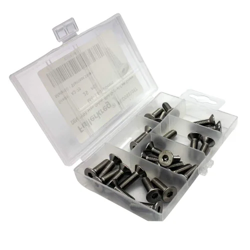 Miniatura 7 de (100 PCS) Tornillos avellanados de zócalo M3 X 0.472 in (DIN 7991) - A2 de acero inoxidable-Hex Drive cabeza plana por Fullerkreg