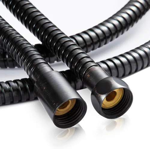 Miniatura 18 de OFFO Manguera de ducha, manguera de acero inoxidable libre de arrugas de 48 pulgadas con electrochapado, manguera de ducha de mano con conector