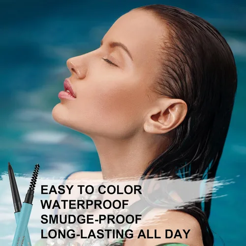 Miniatura 6 de TurritopsisD Define & Fill - Lápiz de cejas (2 unidades), color gris pardo, impermeable, de larga duración, precisión de micropunta, ultrafino, Topo