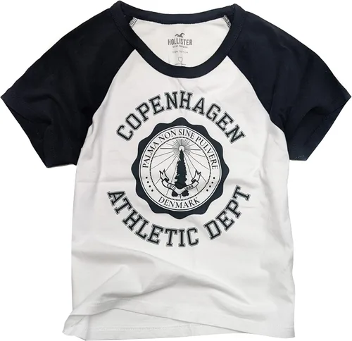 Hollister Camiseta corta ligera y favorecedora de fácil ajuste para mujer HOW-10