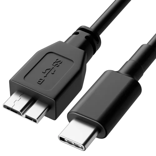 ITD ITANDA Cable micro B a USB C, cable USB 3.0 de 1.5 pies para disco duro externo compatible con Seagate, WD Toshiba, MacBook Pro/Air, iPad,