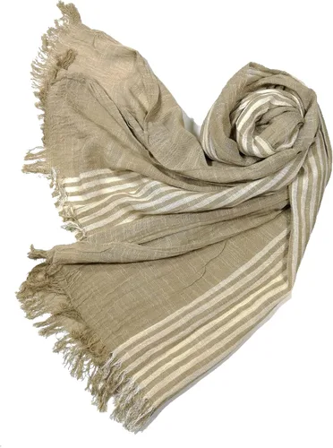 Miniatura 3 de Shanlin Bufandas unisex de lino de algodón para hombres y mujeres