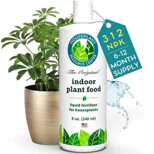 Abono para Plantas de Interior de Houseplant Resource Center - Fertilizante Líquido Orgánico para Pothos, Lirio de Paz, Monstera, Cactus y Más - 8 oz