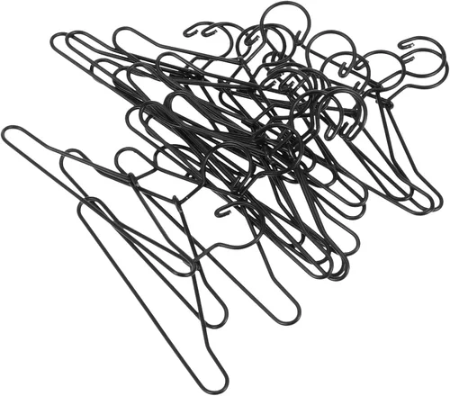 20 piezas de metal para muñeca - Accesorios de ropa de muñeca para vestido de vestir - 2.25 pulgadas (2.559 in), color negro