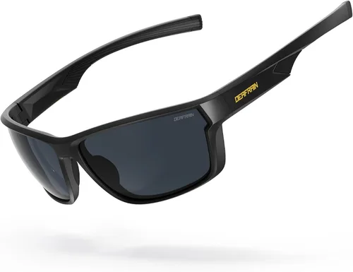 Miniatura 11 de DEAFRAIN Lentes de sol deportivos polarizados para hombres y mujeres, ideales para correr, pescar, conducir, marco irrompible con protección UV