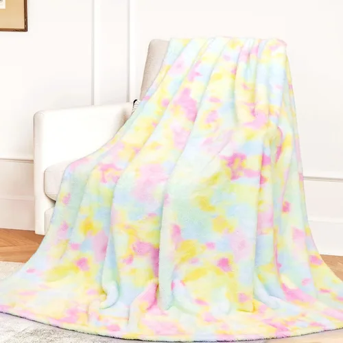 Miniatura 40 de Manta de forro polar púrpura tipo cobija - Manta de 300 GSM para sofá, cama, suave, ligera, mullida, acogedora, mantas de microfibra y cobijas