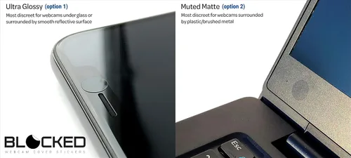 Miniatura 7 de Cubiertas de vinilo para cámara/webcam apilables 95 adhesivos para webcam reutilizables de baja adherencia 5 tamaños Pack de 95 piezas en 95