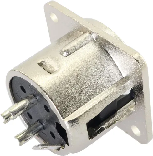 Miniatura 4 de Tegg XLR 3-Pin macho Jack 2 unids 3 Pin Metal Panel Mount Chassis Mic Socket Audio D Connector
