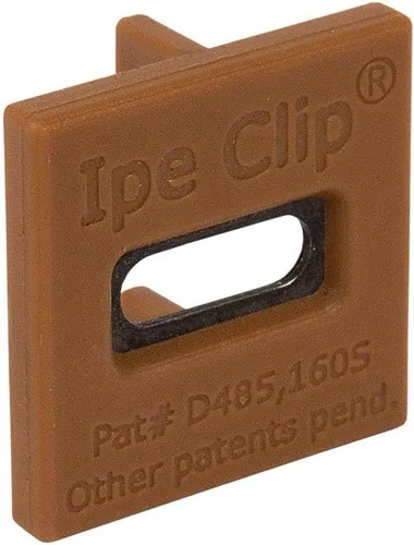 Miniatura 2 de DeckWise (marrón) Ipe Clip Extreme Hidden Deck Fasteners, espacio de 3/32 pulgadas, incluye tornillos de acero inoxidable negro #8x2 para cubiertas