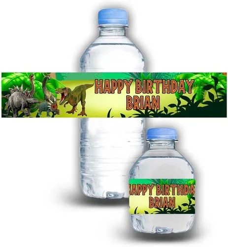 Miniatura 8 de Calcomanías impermeables para botellas de agua para niños, personalizables, paquete de 12 (coches)