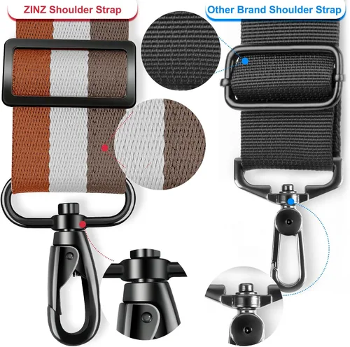 Miniatura 58 de ZINZ Correa de hombro universal de 59 pulgadas con almohadilla transpirable fija ultra gruesa, correa de hombro ajustable y resistente para bolsa