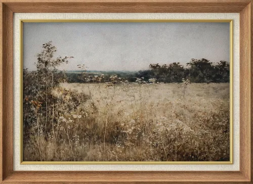 Miniatura 125 de MUDECOR Lienzo enmarcado prémium para pared, pinos nevados en bosque de invierno, ilustraciones modernas, arte contemporáneo, escénico, divertido