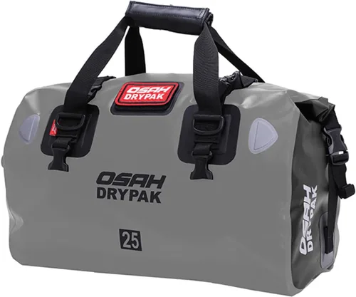 Miniatura 24 de Bolsa de lona impermeable y maleta - Bolsa seca para motocicleta, bolsas de sillín con cierre enrollable, gran espacio de almacenamiento, para Negro