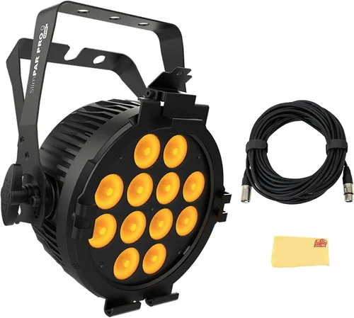 Miniatura 8 de Chauvet DJ Swarm 5 FX ILS 3 en 1 Derby/Strobe - Paquete de luces LED con 2 cables DMX y paño de pulido Austin Bazaar