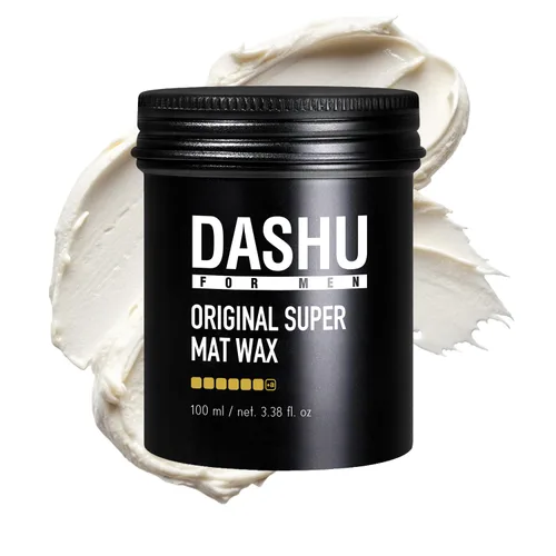 DASHU Cera para el cabello para hombres 3.38 fl oz – cera mate coreana fuerte de sujeción fuerte, cera original de primera calidad, sin brillo,