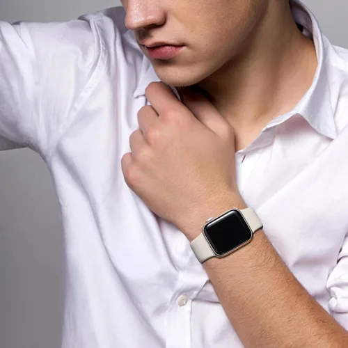 Miniatura 6 de Correas deportivas compatibles con Apple Watch de 1.65, 1.73, 1.77, 1.77, 1.61, 1.49, 1.57 y 1.73 pulgadas, para mujeres y hombres, correa de Luz