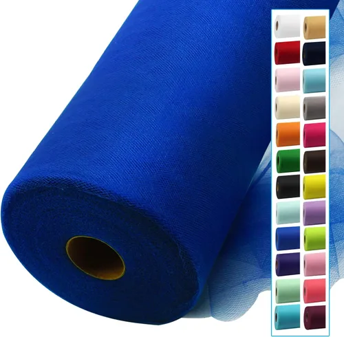 Miniatura 57 de Rollos de tela de tul dorado antiguo de 54 pulgadas por 10 yardas, rollo de tela de tul para bodas, decoraciones de Navidad, envoltura de regalos