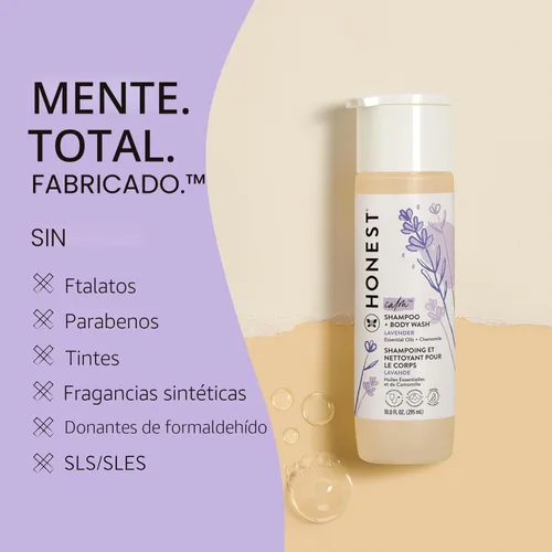 Miniatura 6 de The Honest Company Champú para bebés, gel de baño y acondicionador duo, limpieza 2 en 1, sin silicona, derivado de forma natural, aroma calmante