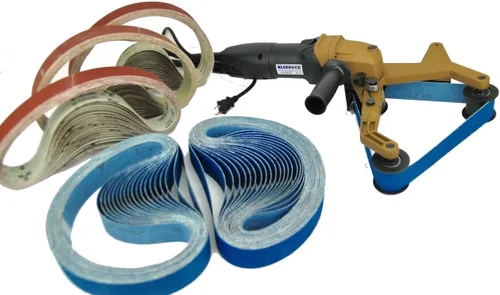 Miniatura 9 de BLUEROCK Tools Belts - Pulidora de tuberías de 40A y 100 correas para Metabo