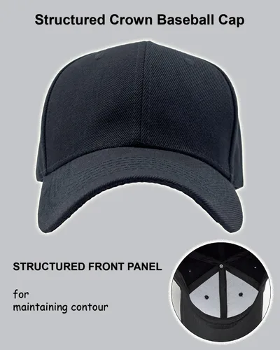 Miniatura 3 de Utmost Gorra de béisbol estructurada con cierre ajustable - Sombrero de rendimiento para actividades al aire libre y bordado personalizado