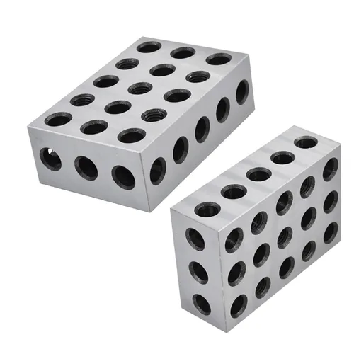 Miniatura 6 de 2-4-6 bloques emparejados par con 23 agujeros precisión de fresado de maquinista de precisión 0.0003 pulgadas (paquete de 2)