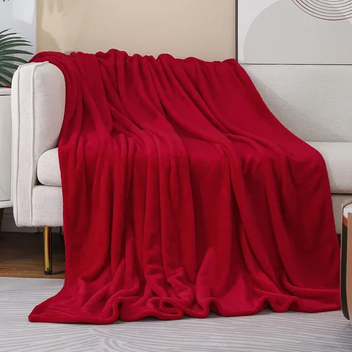 Miniatura 22 de Manta blanca de Navidad súper suave y acogedora para sofá o cama. Manta de microfibra de felpa ligera, 50x60 pulgadas Blanco