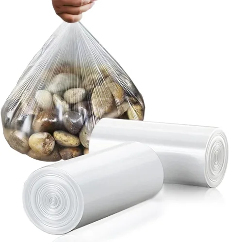 Bolsas de basura pequeñas de 4 galones, 110 unidades, bolsas de basura transparentes para baño, cocina, dormitorio, bolsas de basura de 5 galones