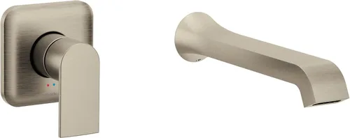Moen Genta LX WT901BN - Llenador de bañera de un solo mango, grifo de bañera de alto flujo contemporáneo con alcance de boquilla de 10 pulgadas,