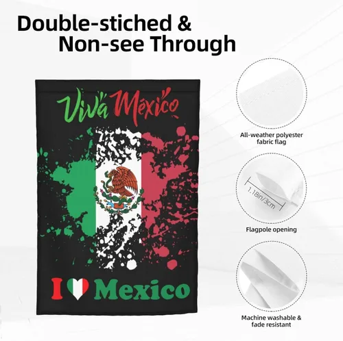Miniatura 9 de Bandera de la amistad de Estados Unidos y México de 12 x 18 pulgadas, bandera vertical de doble cara para jardín, para interiores y exteriores