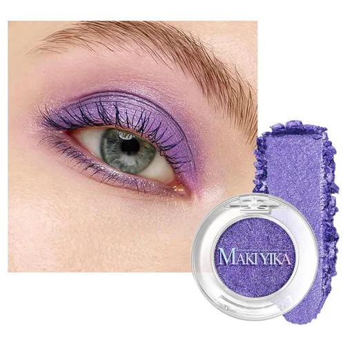 Miniatura 28 de MAKI YIKA Paleta de sombra de ojos blanca mate para mujer, sombra de ojos en polvo blanco pigmentado para ojos marrones, paleta de maquillaje