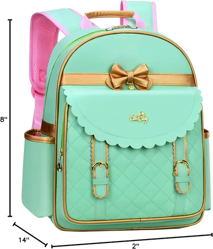 Miniatura 7 de Mochila impermeable de PU para niños de la escuela primaria